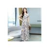 Bohemian Summer New Dress Women's Fashion Versatile Short-sleeved Round Neck Temperament Beach Dress