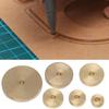 Leather Craft Tools 12Pieces Diameter 6mm-20mm Leather Brass Space Set DIY Round Line Marking Hand Craft Tools