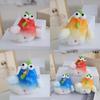 Cute Trendy Chicken Plush Toy Keychain Adorable Soft Long-haired Stuffed Animal
