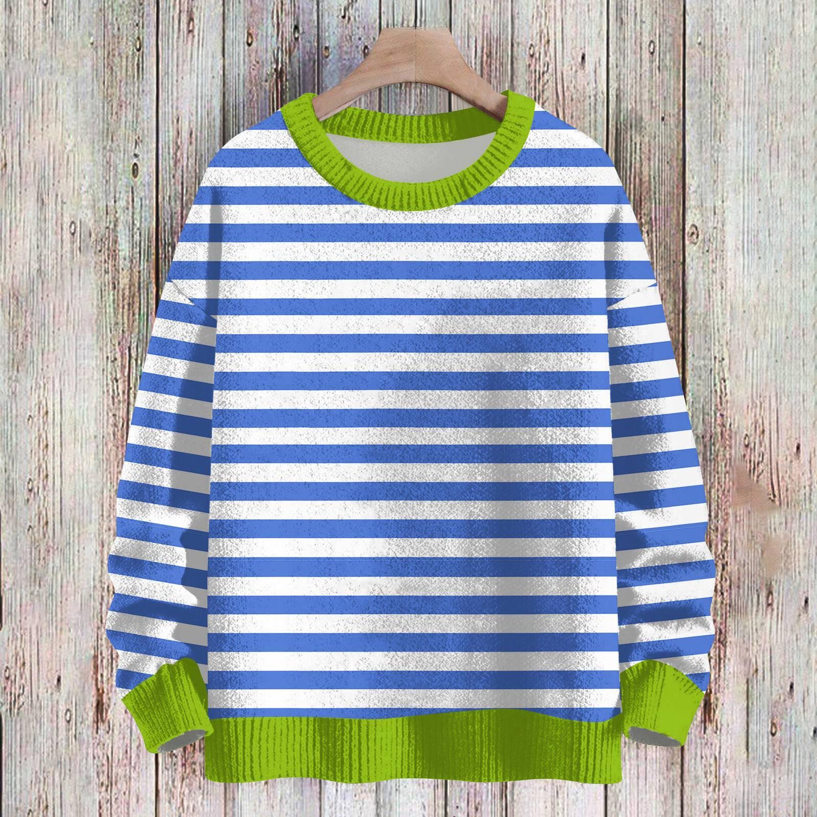 

Рождественские толстовки для детей, вязаные свитера для мальчиков и девочек, симпатичные рубашки, осенние свитера с круглым вырезом, топы 160