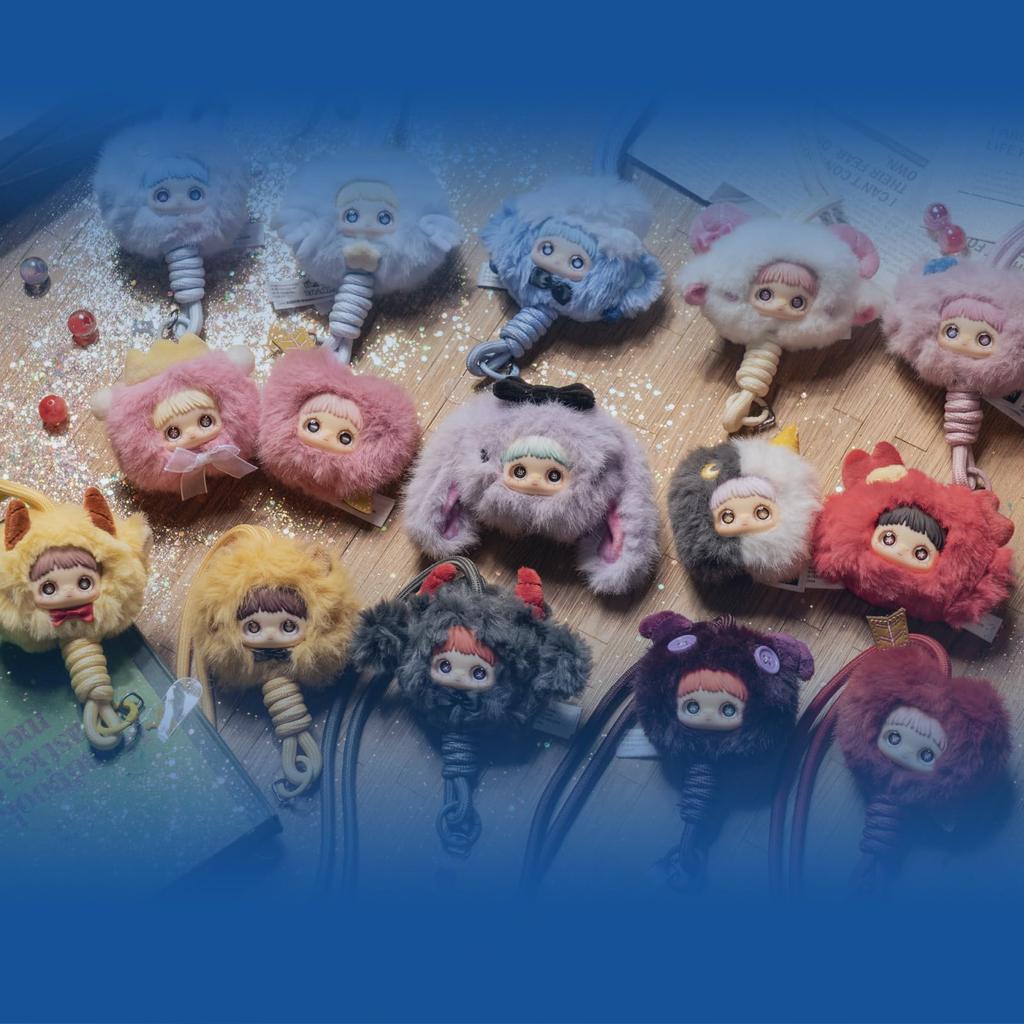 TOP TOY X MayMei Series Plush Pendant Gachapon Blind Box Figure Plastic Model Premium Soft Vinyl Toy Birthday Gift Original Character Christmas Gift