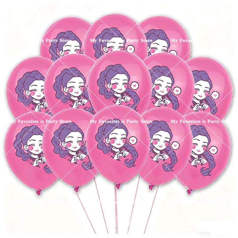 Kpop D-Demon Hunter Balloon Latex Balloons Set Kid Girl Balloon for Wedding Party Decoration Baby Shower Supplies Birthday Gifts