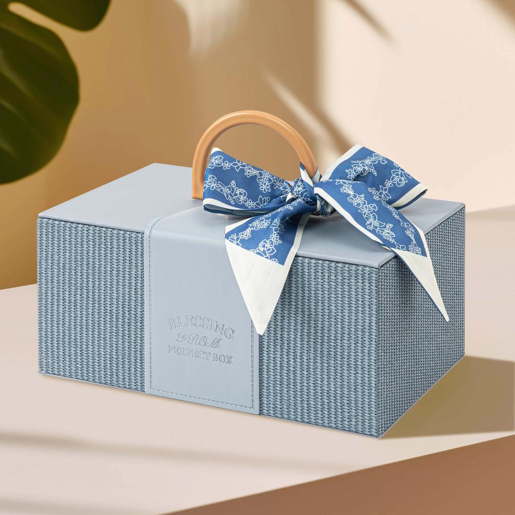 Handheld Gift Box Birthday Gift Packaging Empty Box Large leather Box Wedding candy souvenir Cosmetics storage box