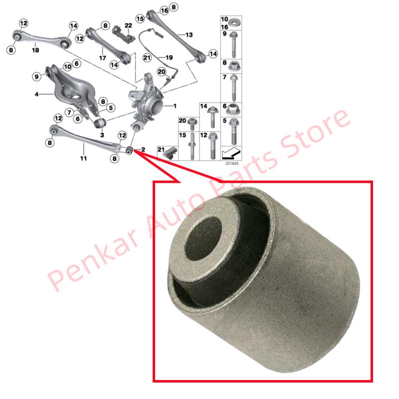 

Rear Lower Control Arm Bushing 33326792551 For BMW F20 F21 F22 F23 F30 F31 F34 F36 F80 F82 F83 F87