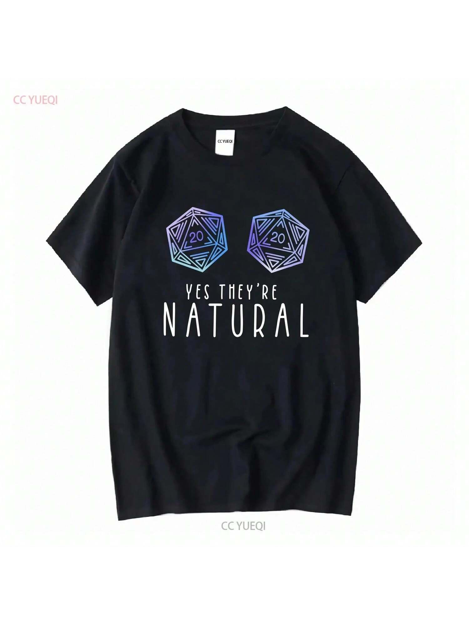 Yes Theyre Natural D20 Funny RPG Gamer T Shirt Wounisex Girl Long Or Short Sleeves Vintage Washed Unisex Streetwear Stylish S разноцветный