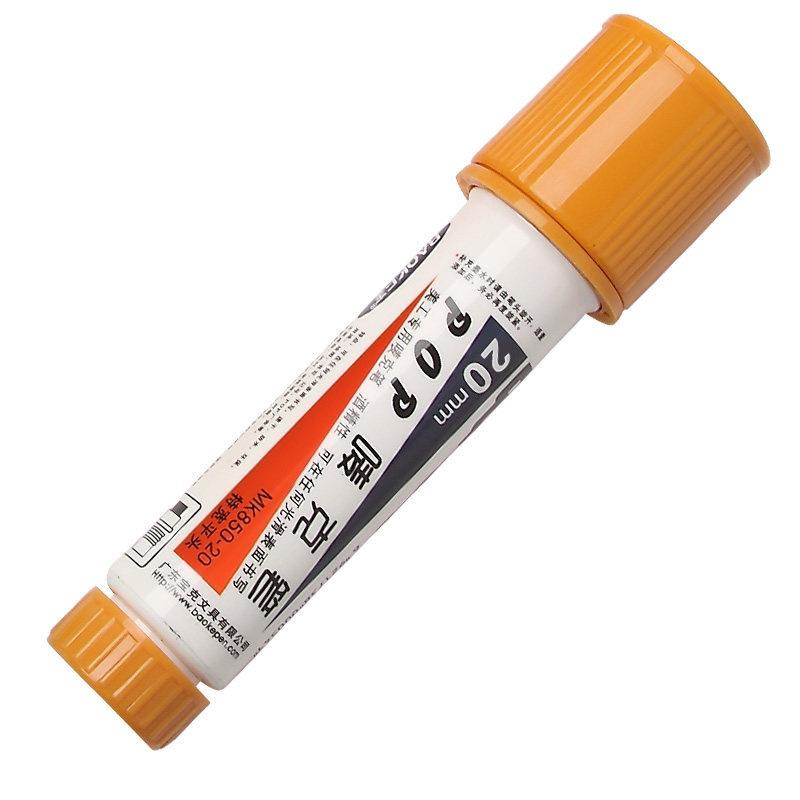 12-Color POP Marker Set Waterproof 20mm Tip Refillable Hand-Painted Poster Marker