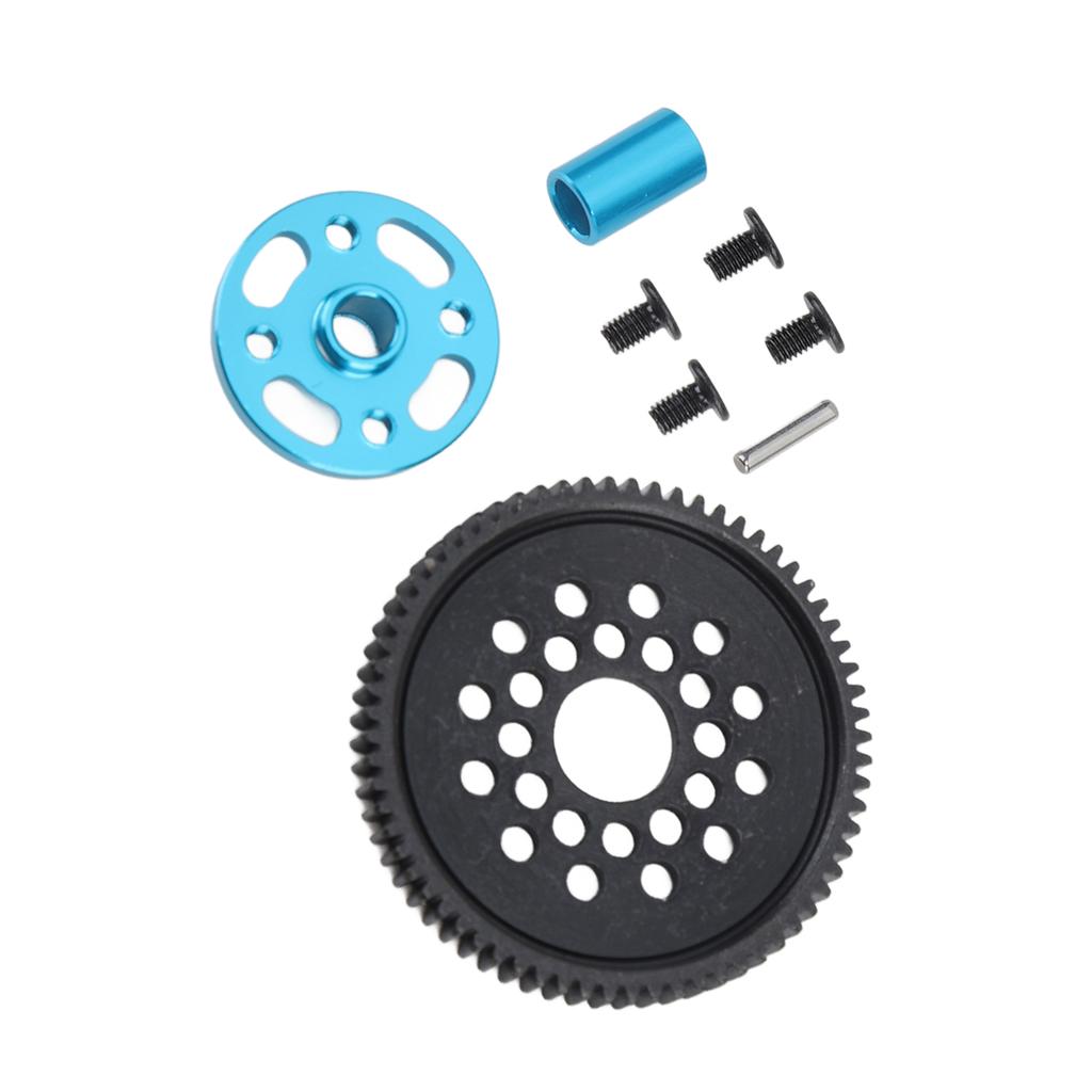 Steel Gear Set 68T Replacement Part Accessory High Speed Gear Kit for Tamiya TT 02 RC Cars