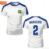 Nankatsu Captain Tsubasa Soccer Jersey Anime Men Clothes Boys Tshirt Kids Cosplay Casual Short Sleeve Top