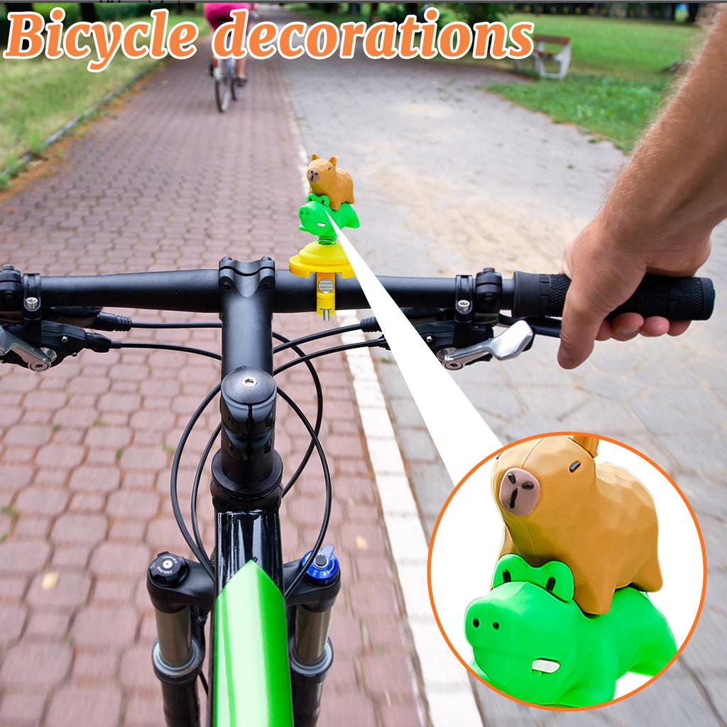 Capibara Rocking Bicycle/ Decorations Electric Bicycle/ Ornaments Cycling Accessories Rearview Mirror Ornaments