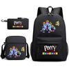 Poppy's Game Time Starry Sky Elementary School Bag Nightmare Animal Large Capacity Backpack Three-piece Set
