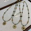 Sunflower Natural Stone Beaded Necklace Women'S Niche Light Luxury Collarbone Chain Temperament Stacking Wear