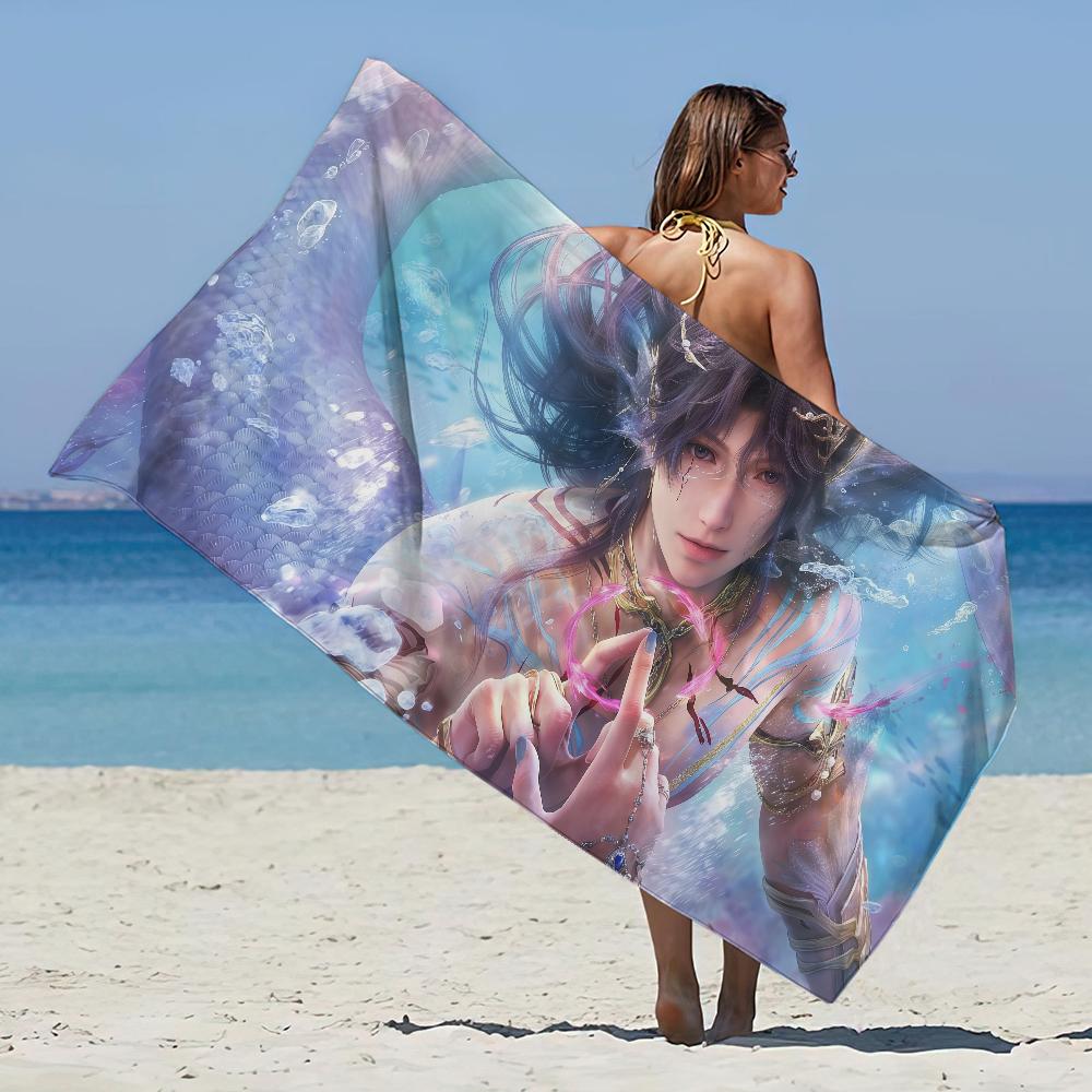 Game Love and Deepspace Rafayel cool Towel Beach Towel Oversized Quick Dry Towel Absorbent Soft Swim BeachTowels for Men Women