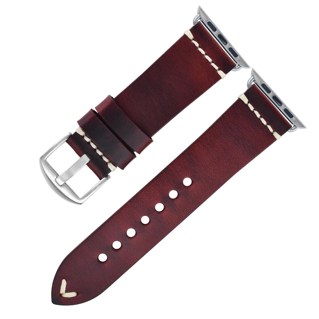 Applicable To Apple Watch Leather Strap Apple Watch Iwatch8 Men'S S7 Women'S Strap
