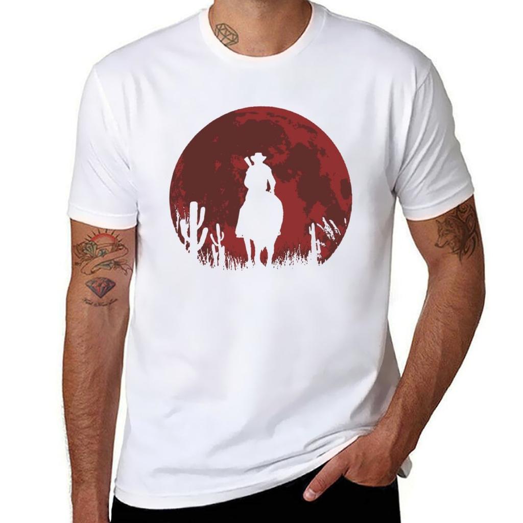 Roter Mond T-Shirt Fitness Training Kurzarm T-Shirt