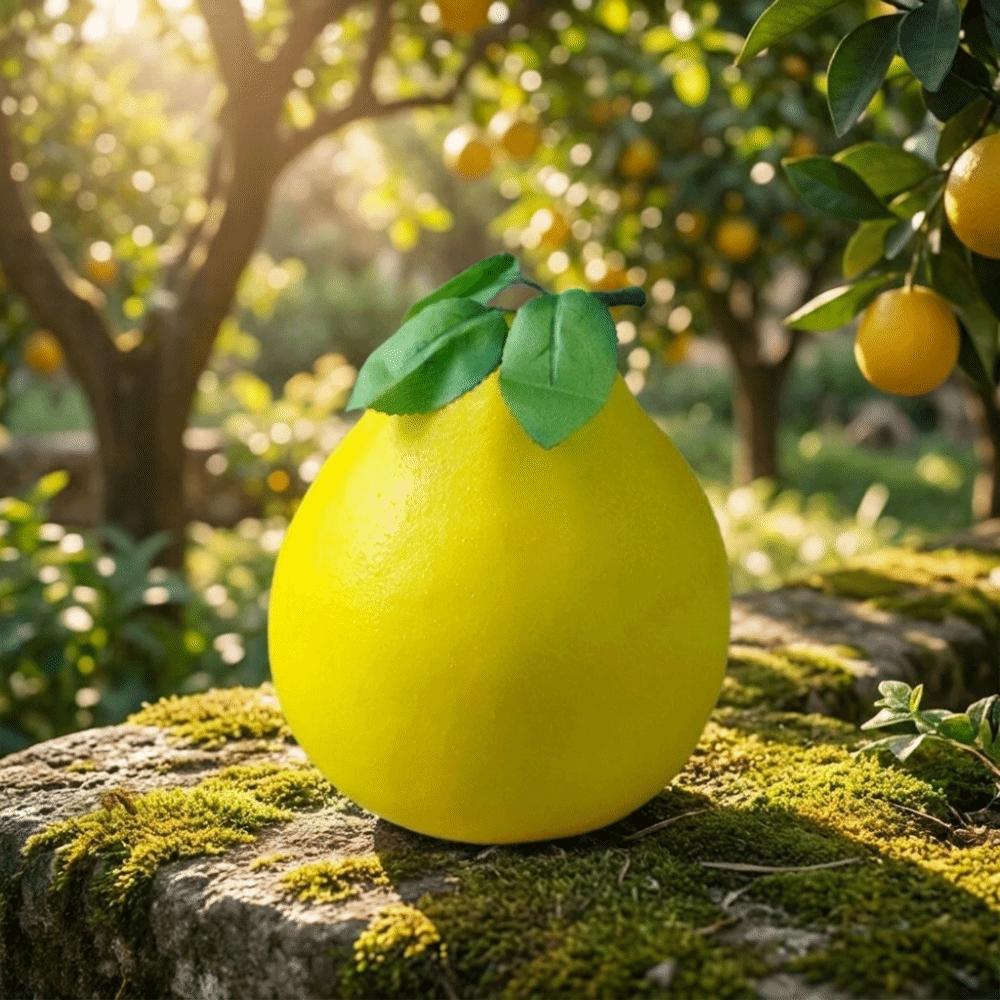 Yellow/Green Fake Grapefruit Foam Artificial Fruit Pomelo Grapefruit Model  Cabinet Photography