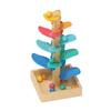 Macaron-Colored Beech Wood Music Tree: Montessori Sensory Roller Ball Toy for Early Learning