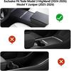 Tesla Model Y Juniper 2025-2026 & Model 3 Highland Center Console Wrap Kit ABS Carbon Fiber Cover Sticker Ultra Slim Interior Protector Decorative