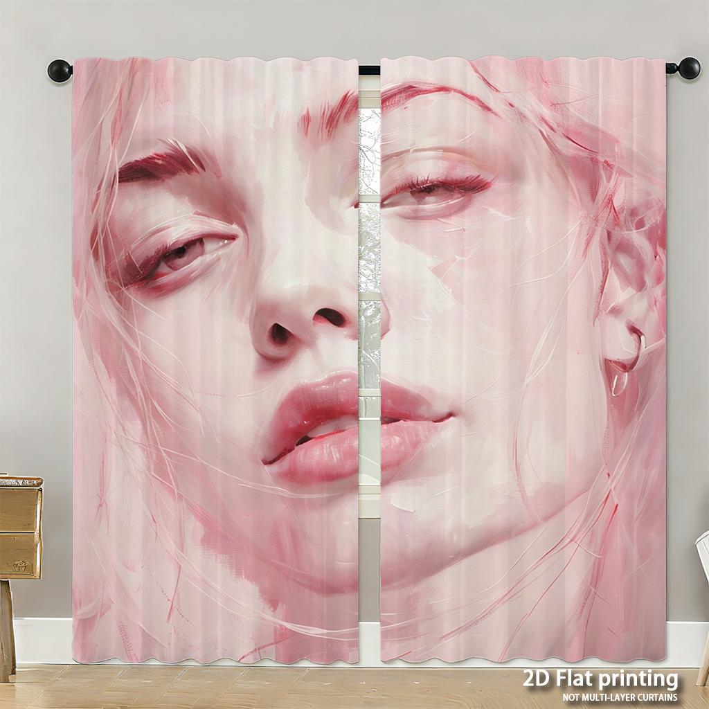 Piece Set High Definition Digital Printed Curtainshalloween Orange Pumpkins Black Bats Spiderwebs Witchhat Patternhome Deco Curtain Made Of Polyester