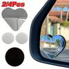 Heart Shaped Blind Spot Mirrors For Cars 2/4Pcs Side View Mirror Frameless Blind Spots Mirror Vehicle Side Mirror For Safety