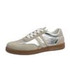 Large size autumn new low-top retro student silver board shoes casual versatile sports