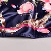 Exquisite Sunscreen Decorative Silk Scarf Women Elegant Peach Blossom Pattern Square Shawl Costume Accessories