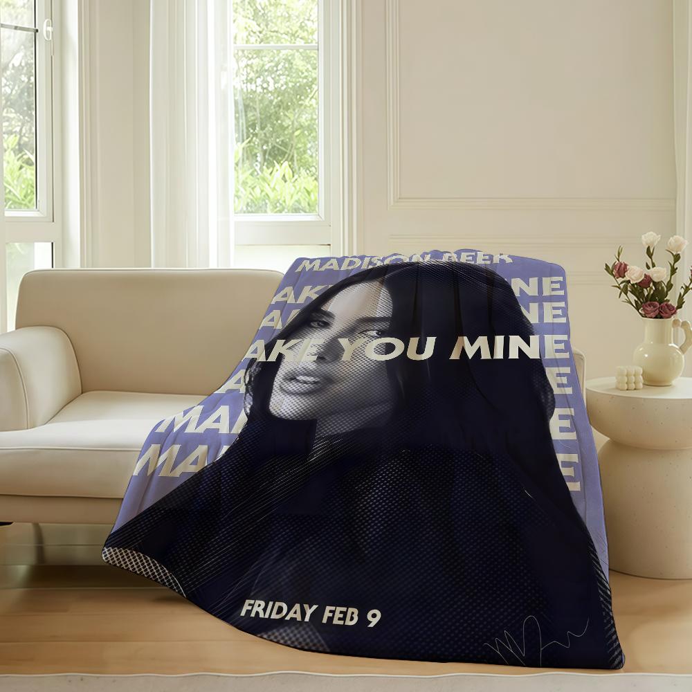 

American singer Madison Beer Blanket For Sofa Office Bed Plane Travel Sleep Read Relax Camping Soft And Warm 30x40in