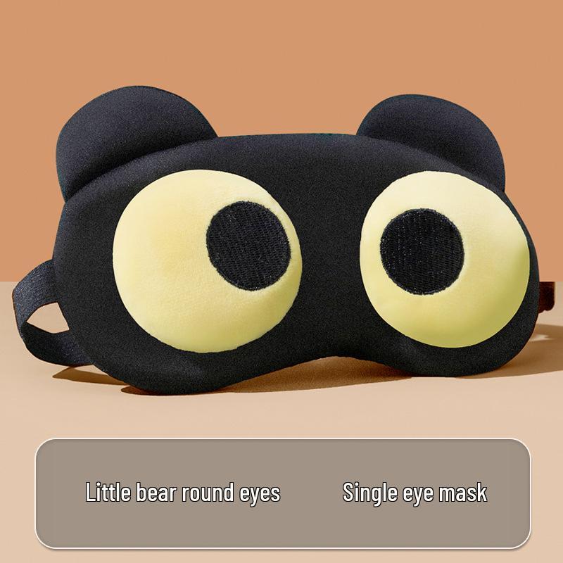 Funny Cute Sleep Eye Mask: Relaxing Blackout for Men, Women, and Students with Hot/Cold Compress for Eye Relief