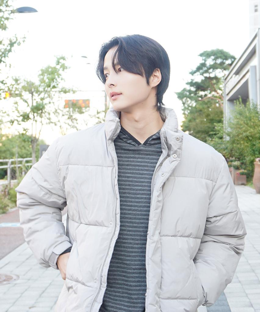 Basic House Daily Wellon Padded Jumper Light Gray Lzpj7101
