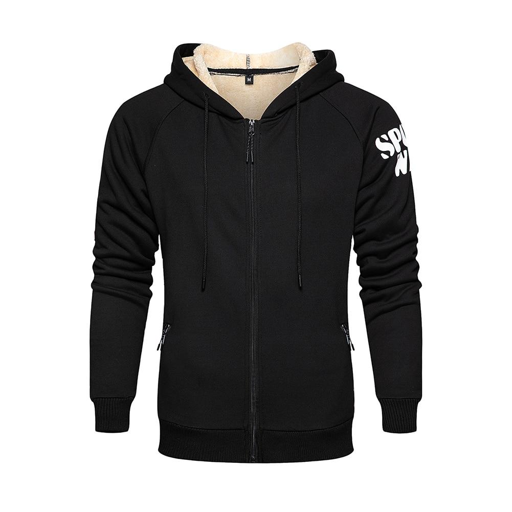 Herren Hoodies Winter Dicke Warme Hoodies Pelz Gefüttert Super
