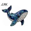 Conscious Creative Process Kit Octopus Mosaic for Beginners, DIY Acrylic Sea Animal Glass Craft Set with Step-by-Step Deep Creature Instructions,