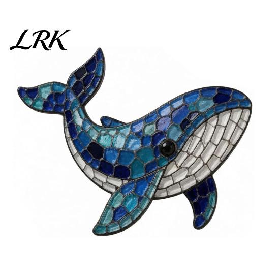 Conscious Creative Process Kit Octopus Mosaic for Beginners, DIY Acrylic Sea Animal Glass Craft Set with Step-by-Step Deep Creature Instructions,