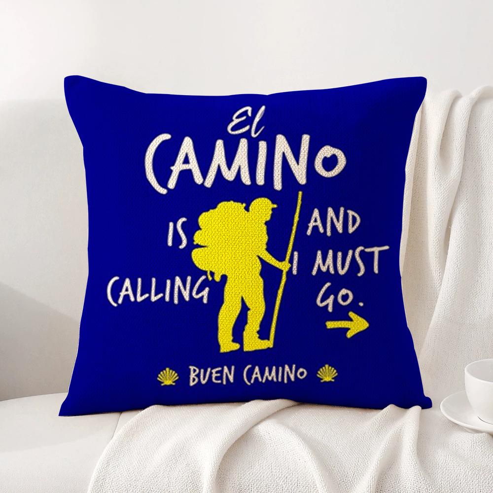 Movie C-Camino De Santiago Pillow Case Natural Linen Organic Fabric Double-Sided Printing Breathable Perfect For Home Decor