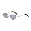 JYL TS Women's Rimless Cat-Eye - Metal-Temple Trendy Sun Shades WF-5G278
