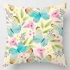 Pillow Bedside Cushion Cushion Butterfly Print Pillow Case Soft Sofa Pillow Office Chair