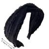 Twill Fabric Women's Knotted Headband Solid Color Twill Headband Hair Accessories  Shopping Wear