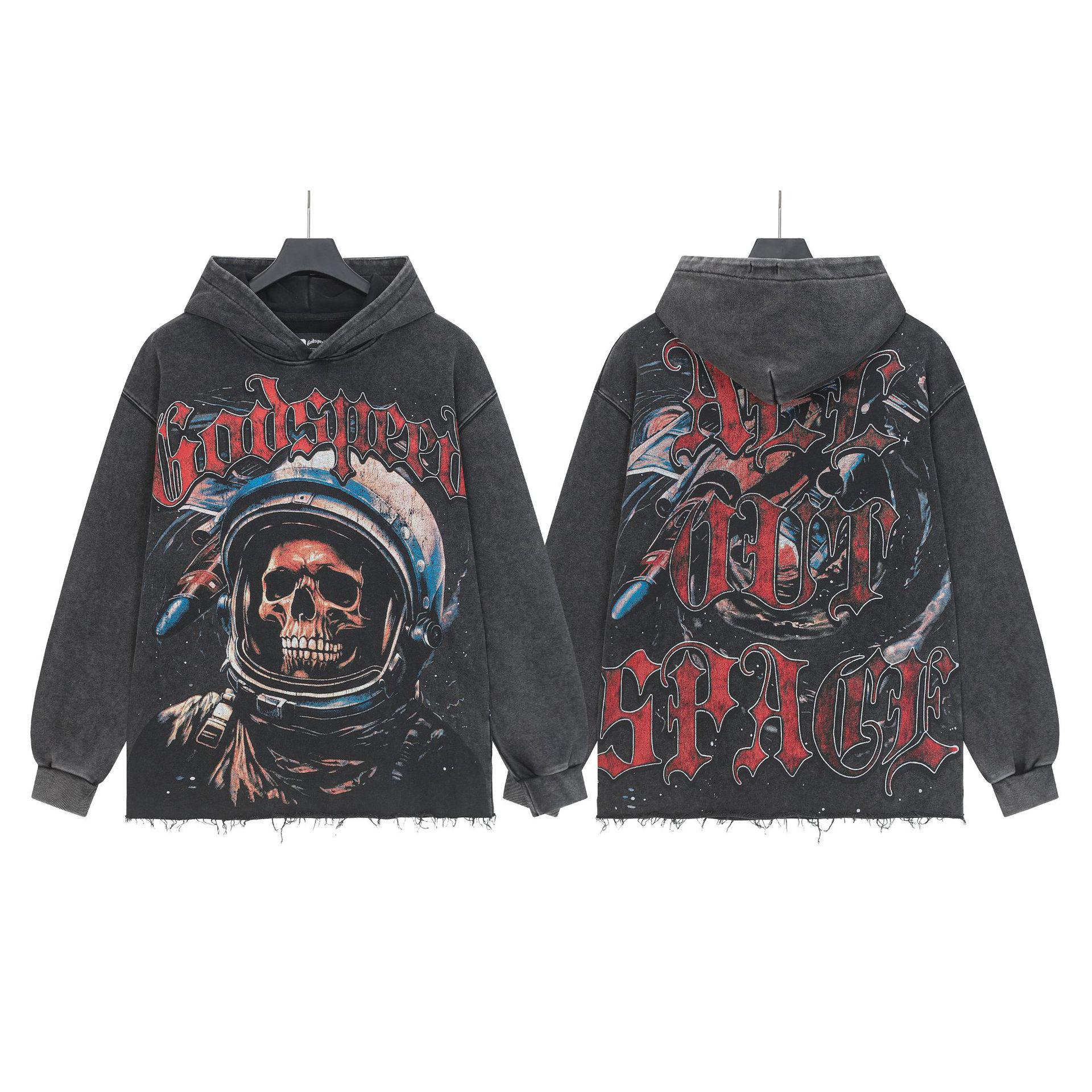 

Свитшот с капюшоном в ретро-стиле American Rock (Доступно из стираного хлопка или с флисовой подкладкой) S