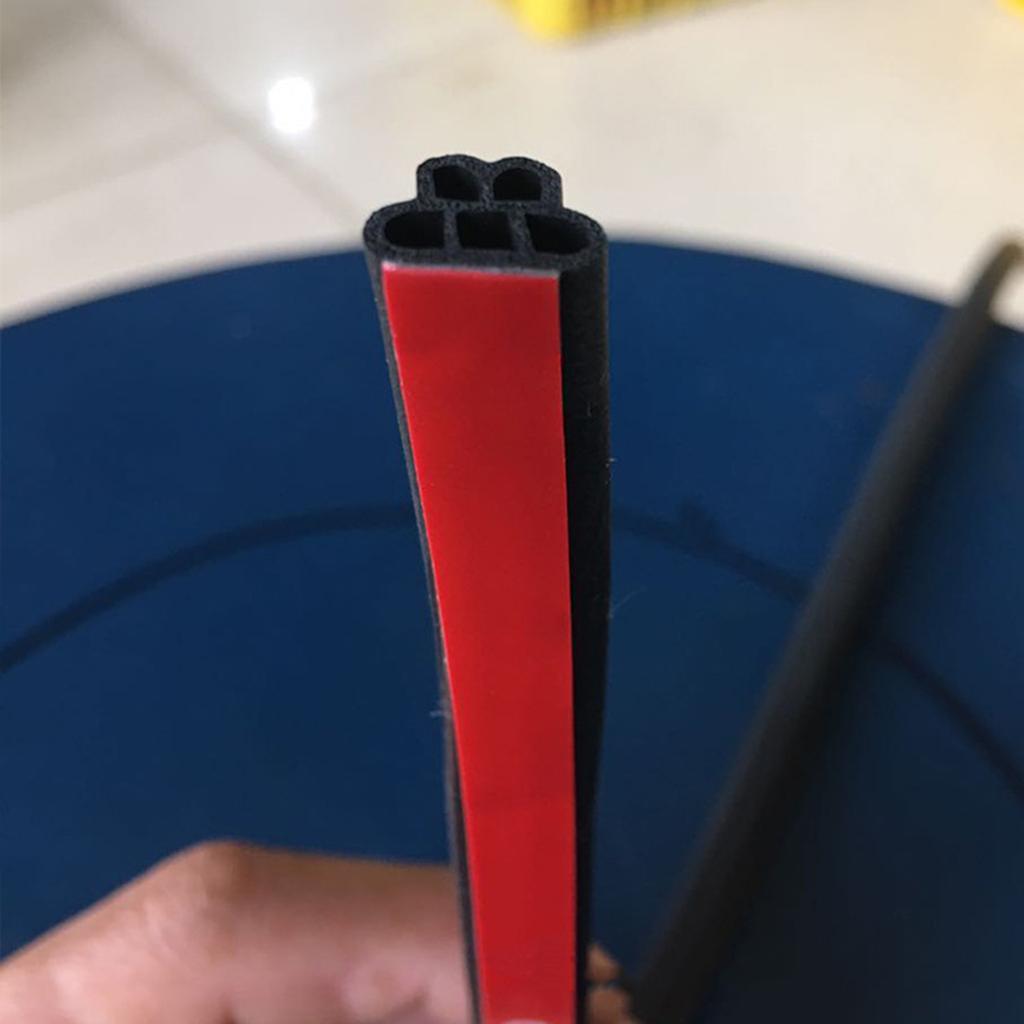 5m/10m/16m/20m Car Door Seal Auto Double Layer Trunk Sealer 5 Hole Shape Noise Insulation Car Door Seal Strips
