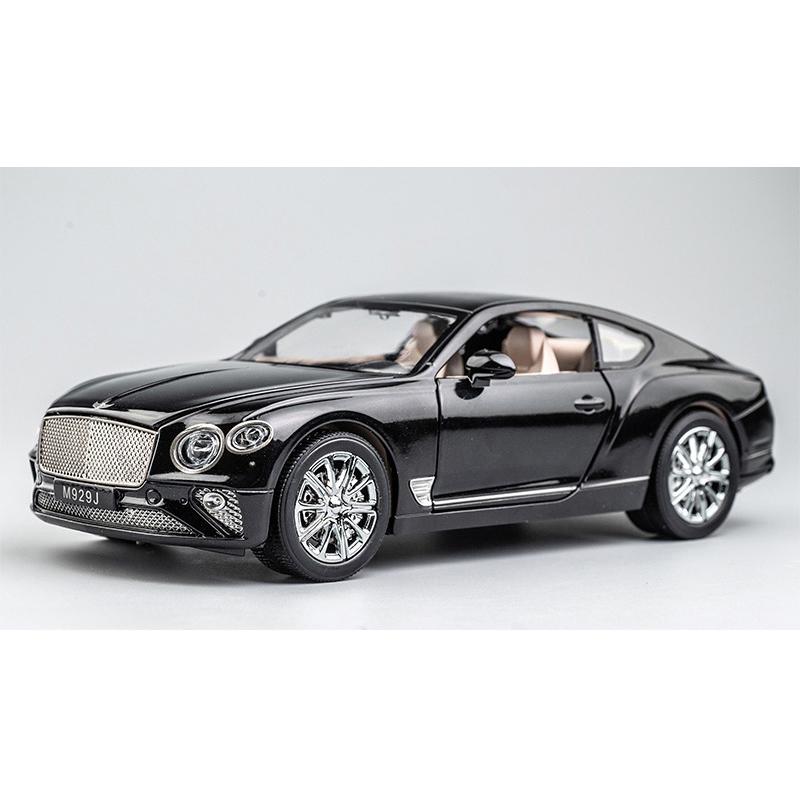 1/24 Scale Bentley Continental GT Diecast Car Model Toy, Pull Back Toy Vehicle with Sound and Light for Kids Toddler Boys Girls Gift Collection