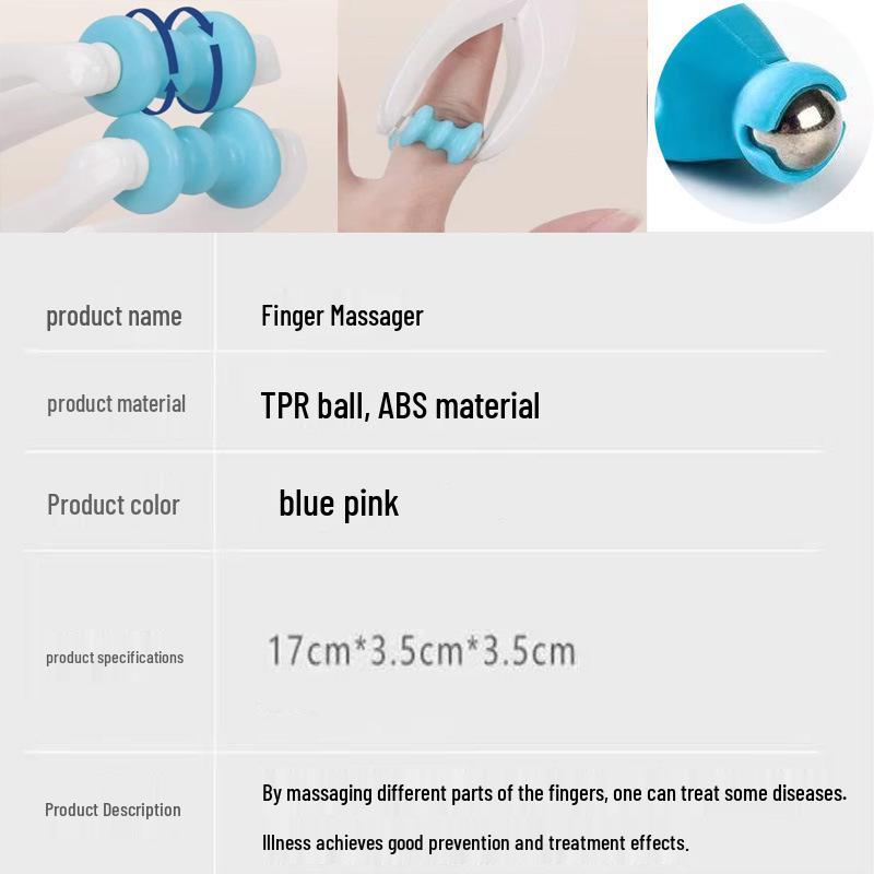 Multifunctional Hand Massager with Joint Roller for Relaxation, Elasticity, and Beauty