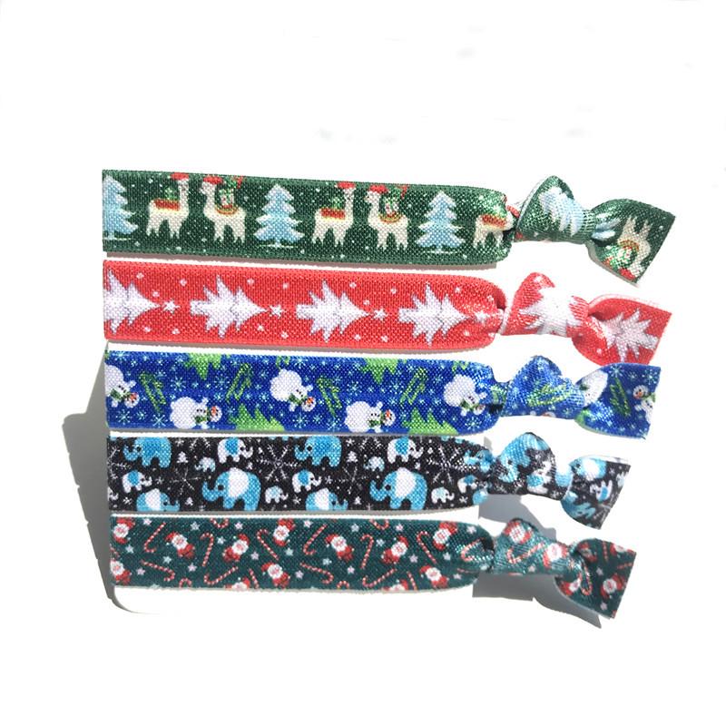 

Festive 1.5cm Elastic Headband and Hair Tie Combo