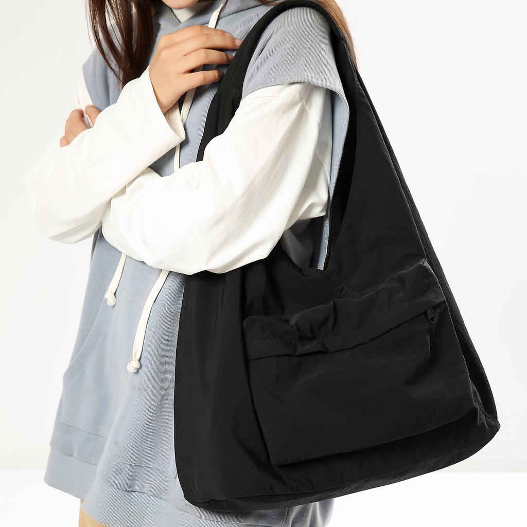 Fashion Casual Canvas Tote Bag Women's Trend Brand Large Capacity Underarm Bag Commuter Shoulder Bag Men's