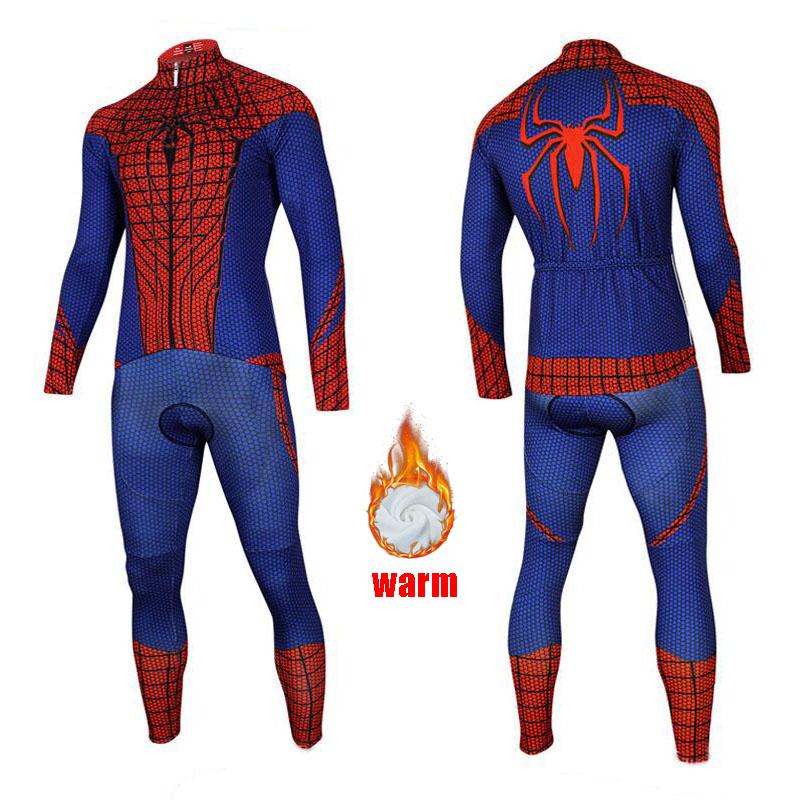 Warm Coat Cycling Jersey Set Men Winter Thermal Fleece Long Sleeve Road Bike Clothing Triathlon Suit Maillot Bicycle Clothes