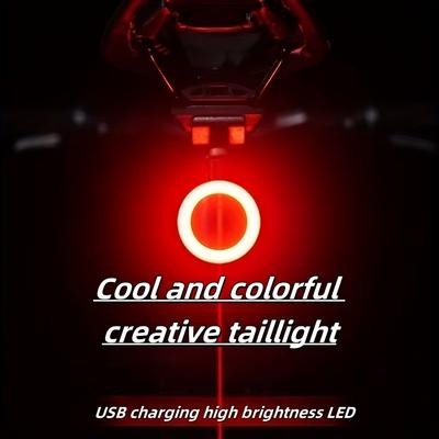 Yaratıcı Bisiklet Arka Lambaları Dış Mekan Uyarı Işıkları USB Şarj Edilebilir