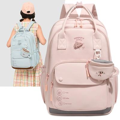 College-Stil Damenrucksack Große Kapazität Studenten Farbkontrast Schultasche