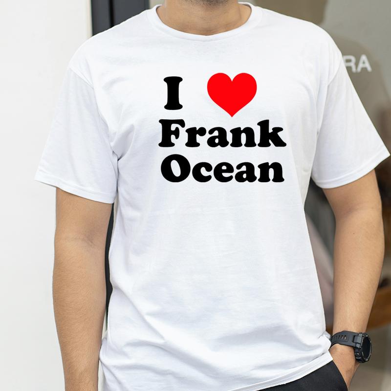 I Love Frank Tshirts Men Women Blond Hip Hop Trend Tshirt Ocean Fashion Oversized T Shirt Rapper Short Sleeve Men tee