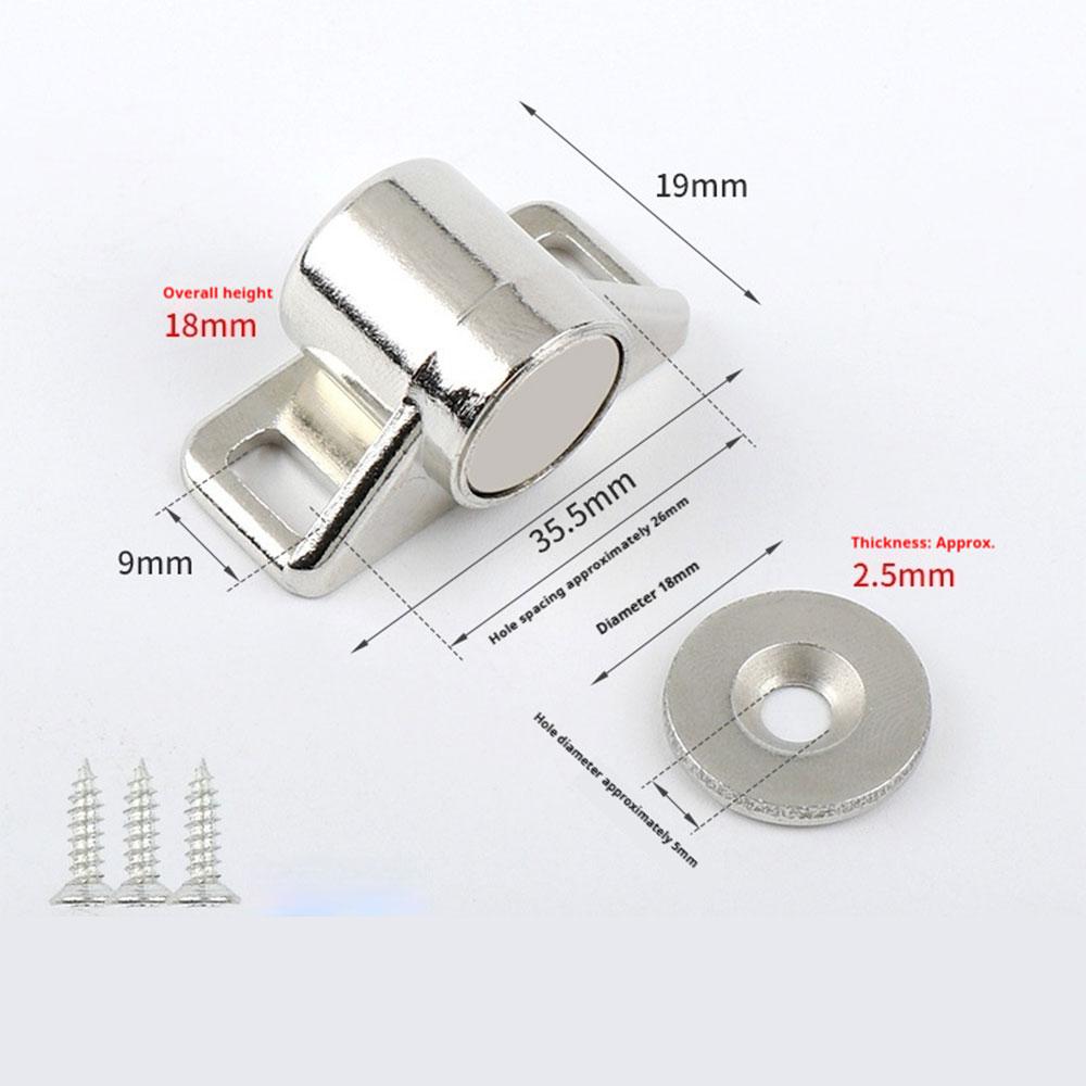 Magnet Skapdør fanger Ultratynt skap lukker dørstopper Hjemmemøbler Maskinvaretilbehør