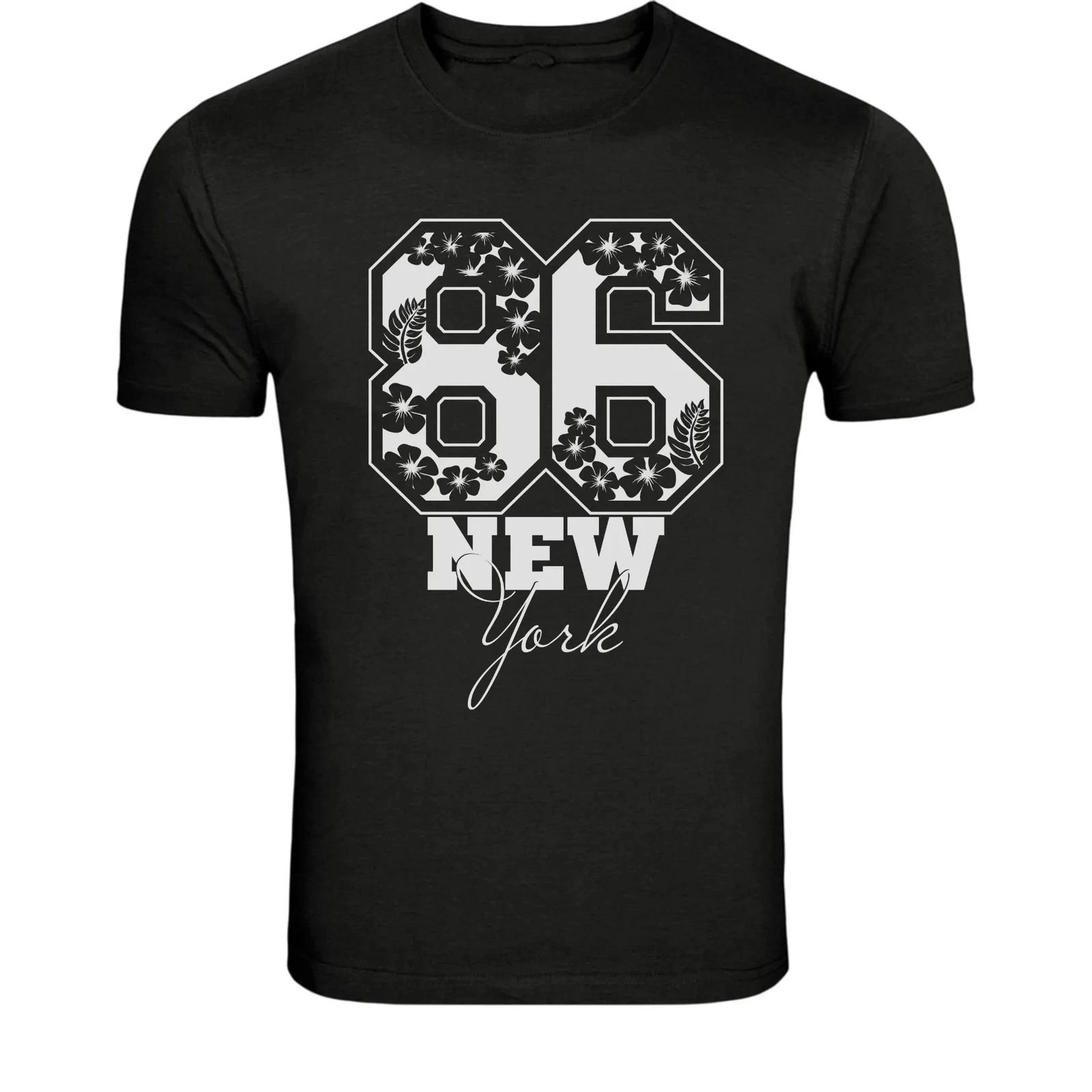 86 New York Varsity T-Shirt - Vintage NYC Streetwear Athletic XS