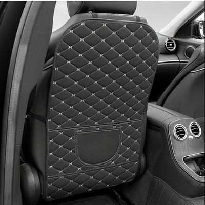 Faux Leather Car Seat Back Protector Pad - Anti-Kick Design, Durable & Easy-Clean, Fits All Car Seats, Backseat Cushion for Car Seat