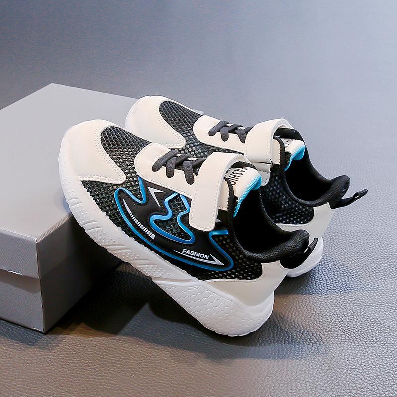 Students Running Shoes Casual Trendy Children Sports Shoes Mesh Breathable 2025 New Kids Sneaker Soft Sole Non-slip Hollowed-out
