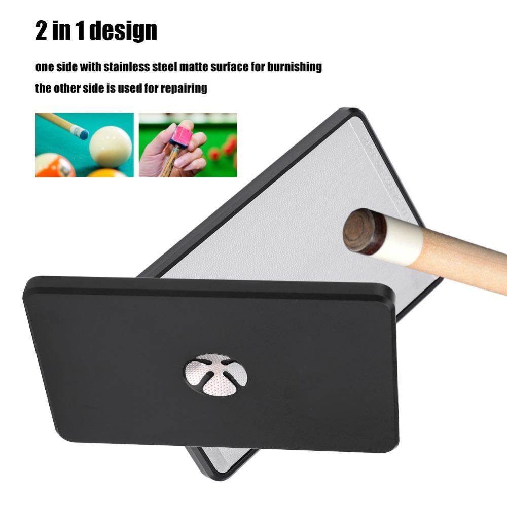 

Aluminum Alloy Burnisher Repair Tool 2 in 1 Pool Cue Accessories Cue Tip Cleaning